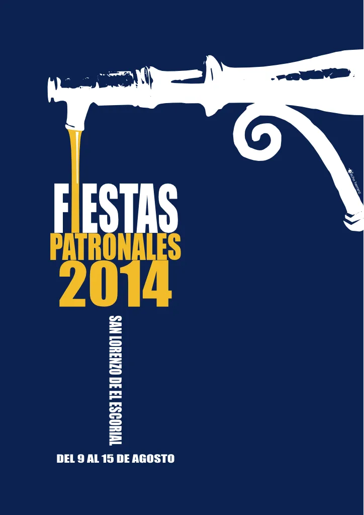 Cartel ganador fiestas de San Lorenzo de El Escorial 2014