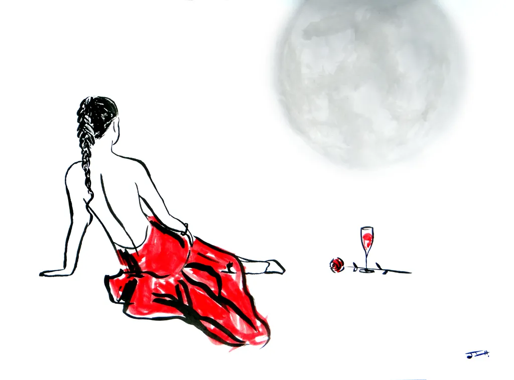 La chica y la luna