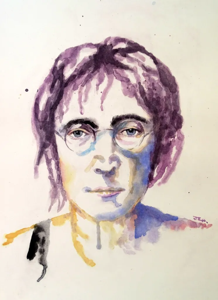 Tercera acuarela. John Lennon