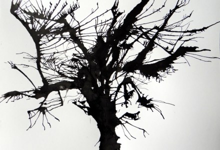 Árbol de tinta soplada