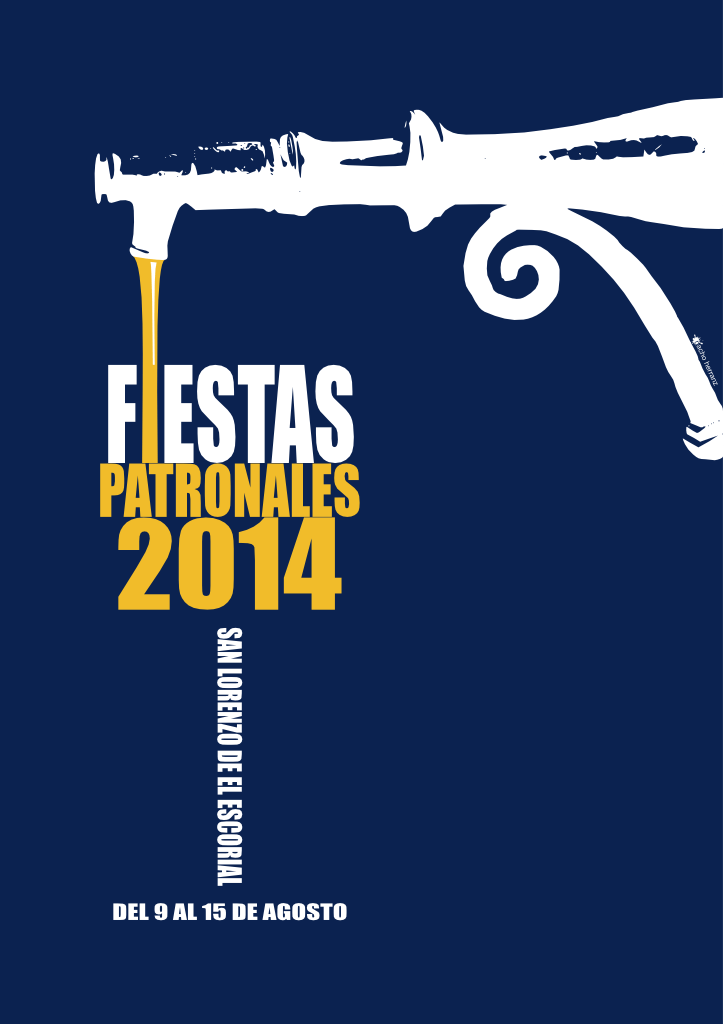 Cartel de las fiestas de San Lorenzo de el Escorial 2014