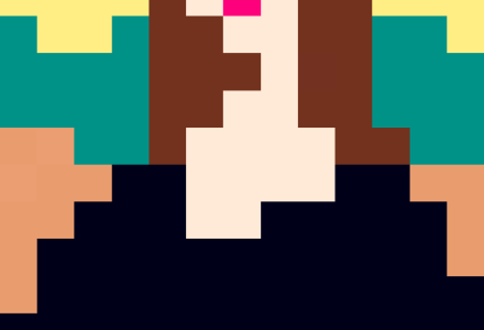 La Mona Lisa - Leonardo da Vinci (pixel art)