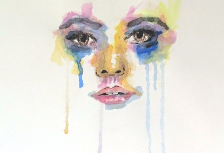 Mi primera acuarela. Cara